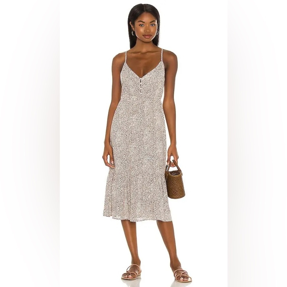 Rails Delilah Midi Dress in Sand Cheetah